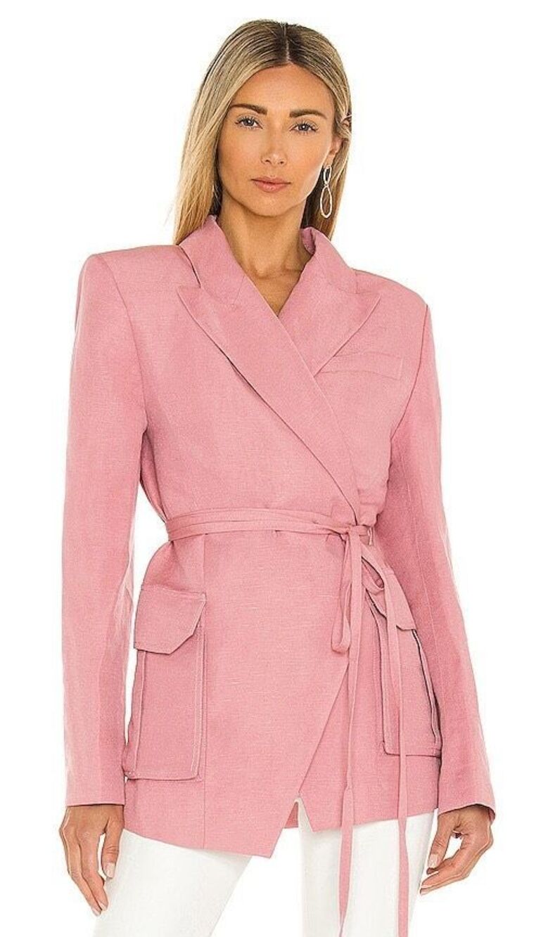 โจL'ACADEMIE Keely Sz XXS Blazer in Dusty Roseโจ